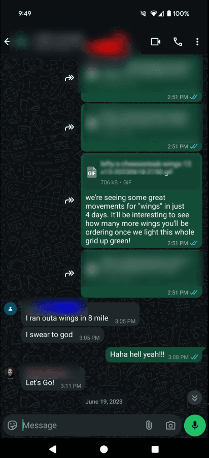 Client testimonial showing great movements in 4 days